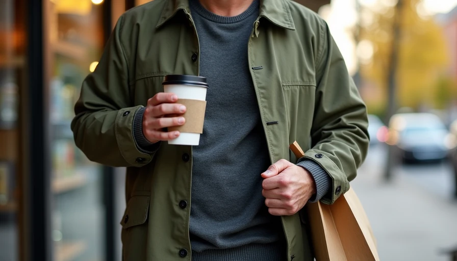 Weekend uniform in action for coffee and errands