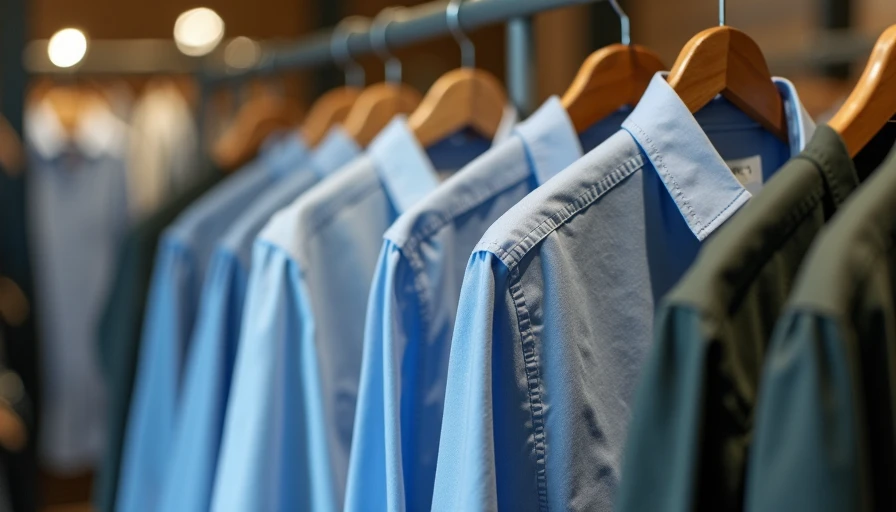 Retail fitting room shirts on rack showing different shoulder fit and seam details - why judgment matters more than brand