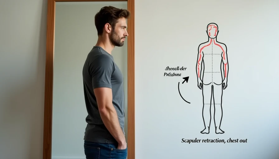 Posture correction diagram on mirror reflection, free upgrade that beats designer clothes
