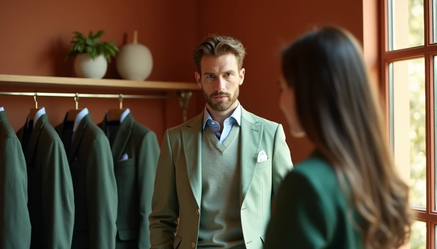 Visual context for affordable italian menswear brands