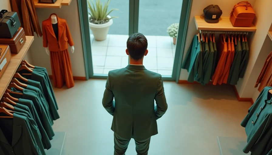 Visual context for affordable luxury menswear brands
