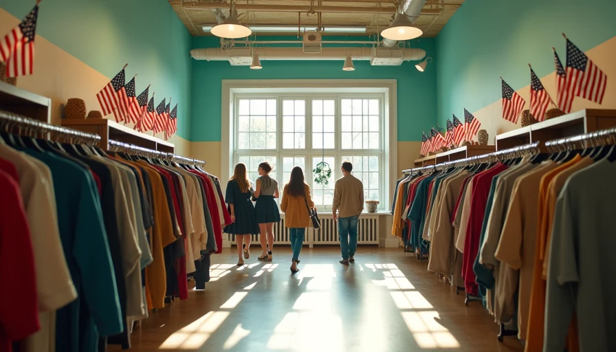 Visual context for affordable clothing brands made in usa