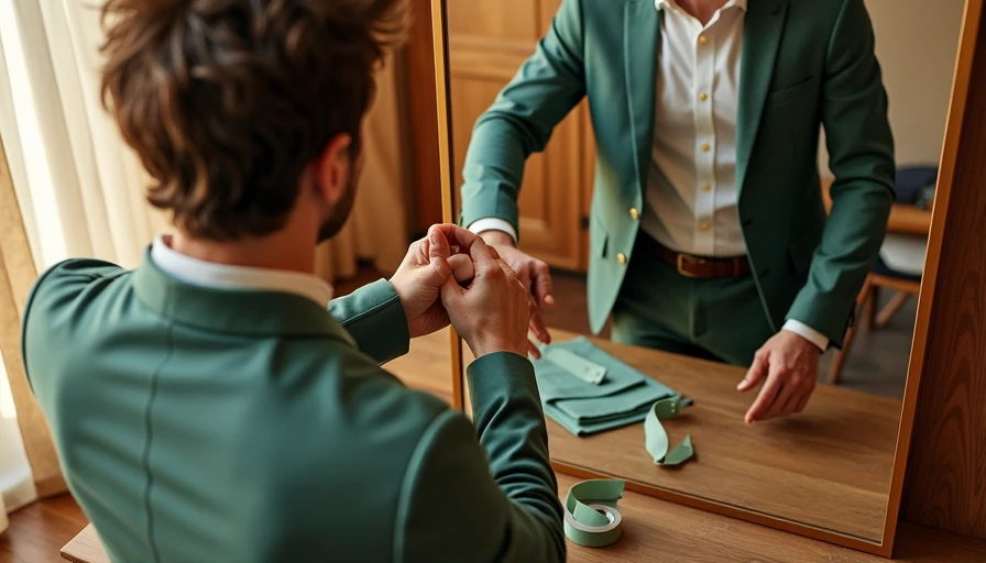 Illustration for mens suit jacket fitting guide