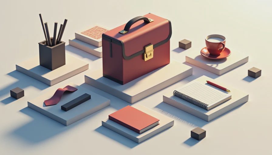 Illustration for smart casual office men