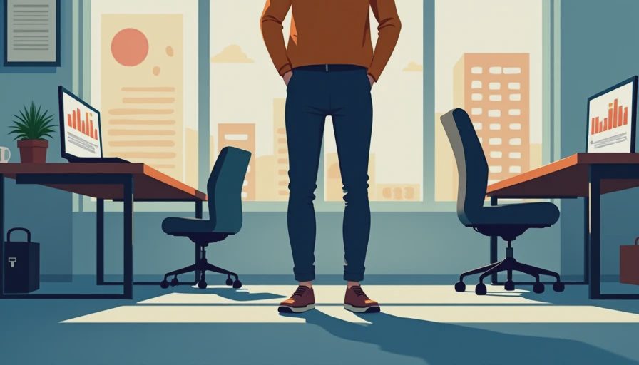 Visual context for dress shoes that can be mixed with casual sneakers/office attire